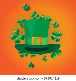 St. Patricks Day vintage holiday badge design. Vector illustration EPS10