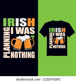St Patrick's day vintage t-shirt design