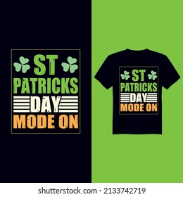 St Patrick's day vintage t-shirt design
