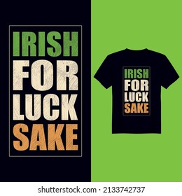 St Patrick's day vintage t-shirt design