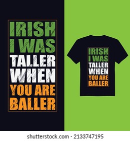 St Patrick's day vintage t-shirt design