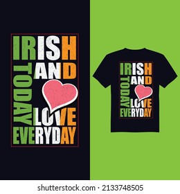 St Patrick's day vintage t-shirt design