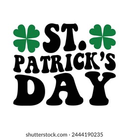 St. Patrick's day wave design 