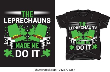 St. Patrick's Day.Retro Style.Set Emblems: leaf clover, pint beer, leaf clover, bottle of beer. Typography. Vector illustration.Good for T shirt print, poster, card, and other gift design.