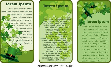 St. Patrick's Day's day banners design 