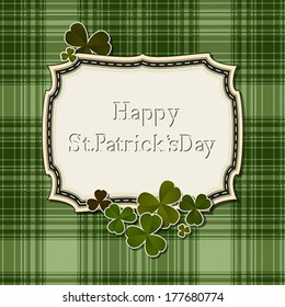  St. Patrick's Days retro card vector