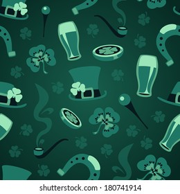 St. Patrick's Day's seamless texture.