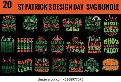 st patrick's design day svg bundle