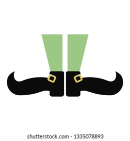 st patricks elf boots cartoon