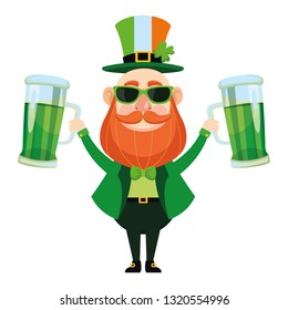 St patricks elf cartoon