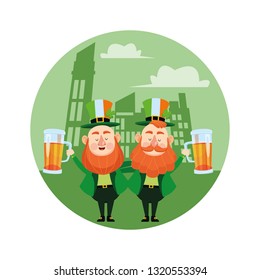 St patricks elves cartoon