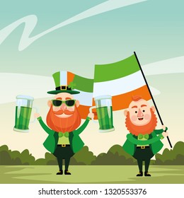 St patricks elves cartoons