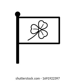 st, patrick's flag icon vector design template