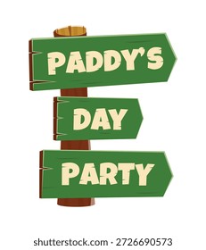 St Patricks font typeset road signboard letter E. Saint Patrick type vector letter, March celebration font symbol. Spring holiday ABC typeset sign or Irish folk element with path pointing signs