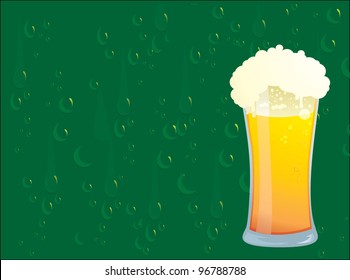 St. Patrick's glass of beer
