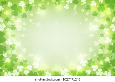 
St. Patrick's glowing abstract background. vector illustration
