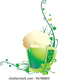 St. Patrick's green beer mug