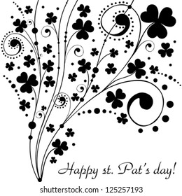 St. Patrick's greeting card. Vector Illustration