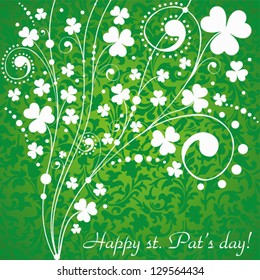 St. Patrick's greeting card. Vector Illustration