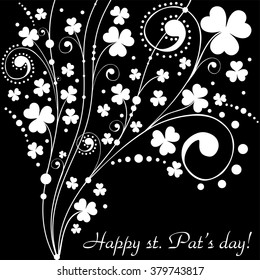 St. Patrick's greeting card. Vector Illustration