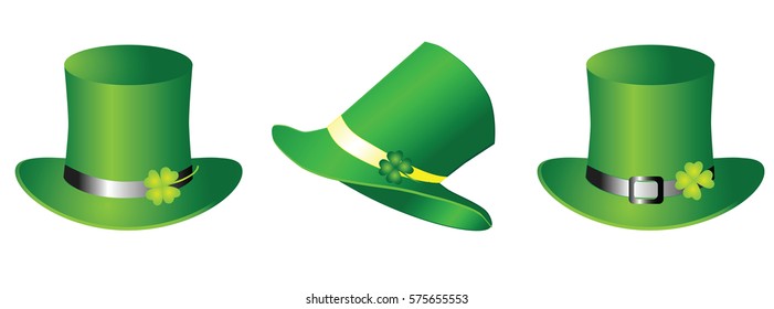 St. Patrick's hat set, vector image