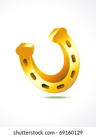 st patricks horse shoe vector illustration