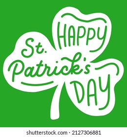 St. Patrick's Leaf Vector Illustration. St. Patricks Day Element