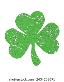 St. Patrick's love leaf logo for Saint Patrick's day celebrations and can also be used for attractive t-shirt designs 