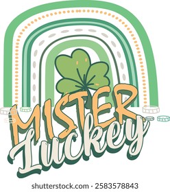 St Patricks Lucky Day Vector Illustrator Design 