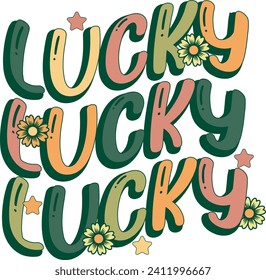 St Patricks Lucky Vector t-shirt Vector Design svg