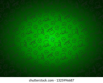 St. Patrick's pattern. Vector image