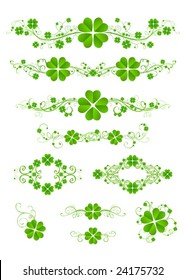 St. Patrick's patterns, vector