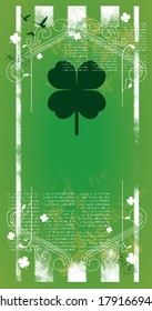 st patrick's poster with sign