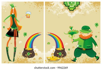 St Patrick's set of  cards
To see similar sets please visit my gallery.