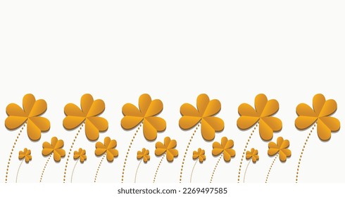 St patricks day، Shamrock petal clover leaves background