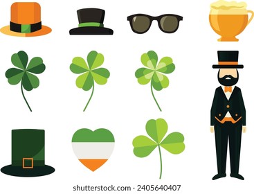 St. Patrick's signs, vector stickers