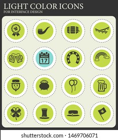St Patricks simply symbol for web icons and user interface