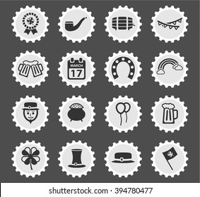 St Patricks simply symbol for web icons and user interface