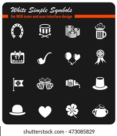 St Patricks simply symbol for web icons and user interface