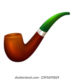 St. patricks smoking pipe for Irish holiday element design