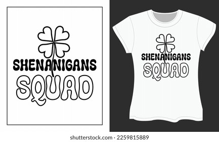 St. Patrick's SVG cut files design. St. Patrick's Day SVG t-shirt design. Perfect for print items.