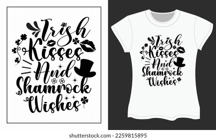 St. Patrick's SVG cut files design. St. Patrick's Day SVG t-shirt design. Perfect for print items.