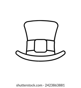 St Patricks traditional cylinder hat vector illustration