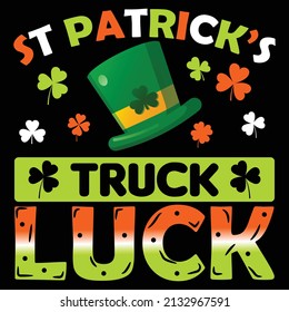 St. Patrick's Truck Luck T-shirt design