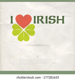st patricks vector day poster smiling st patrick's day vector banner st patricks vector day poster joyful english classical holiday texture formal background scene celebrating leaf sign celebration gr