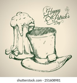 st patrik day design, vector illustration eps10 graphic 