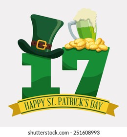 st patrik day design, vector illustration eps10 graphic 