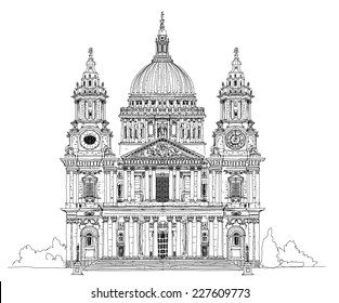 St. Pauls cathedral, London. Sketch collection