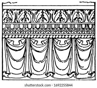 St. Paul-trois-chateaux, the name of a local Gallic tribe, vintage engraving. 