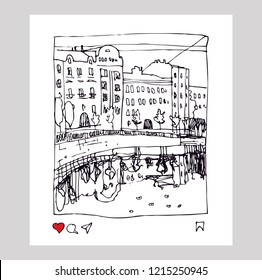 St. Petersburg sketch of the city